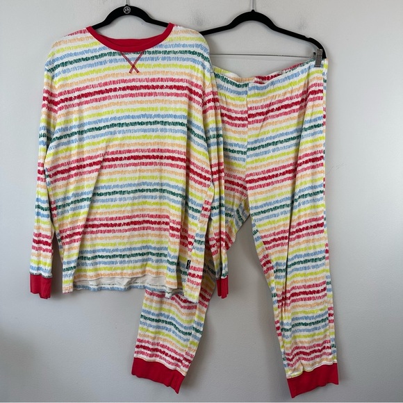 Crayola x Kohl's | Colorful Scribble Print Pajama Set Size XL Women's - Picture 2 of 8